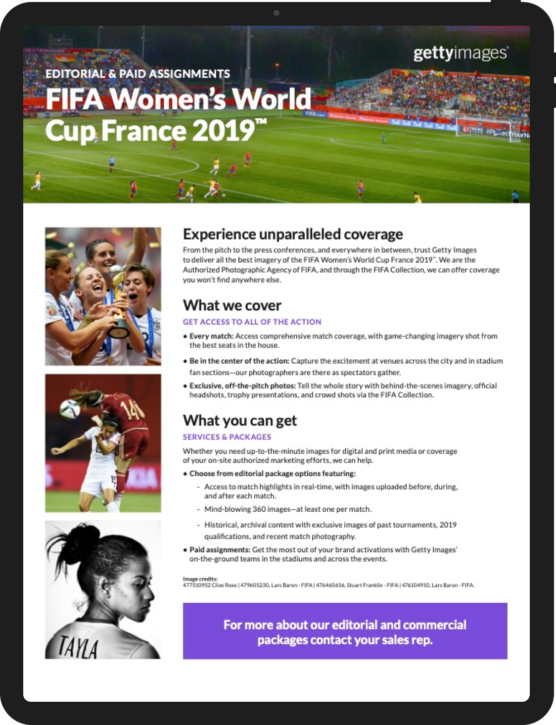 Getty Images FIFA World Cup campaign