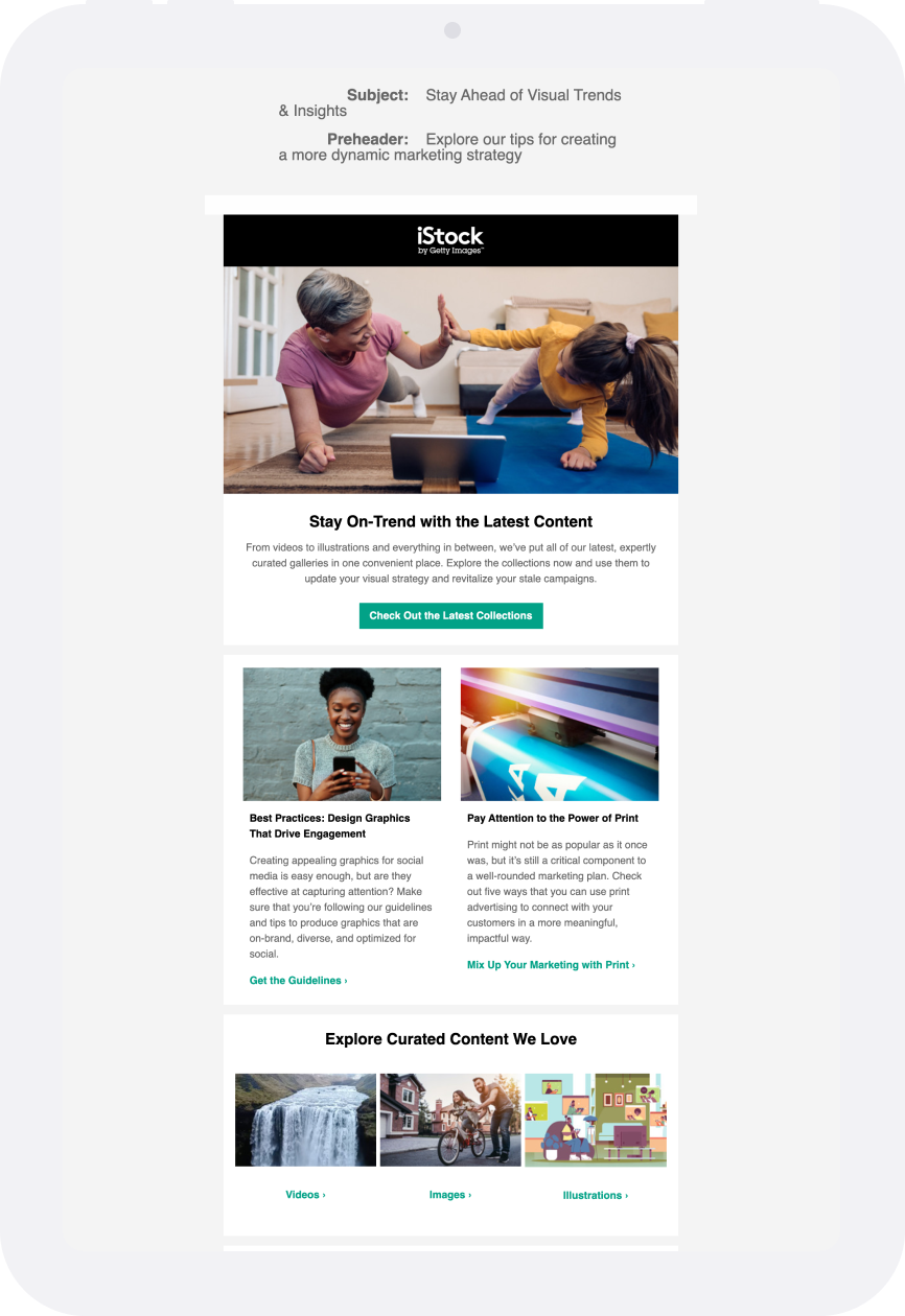 iStock platform