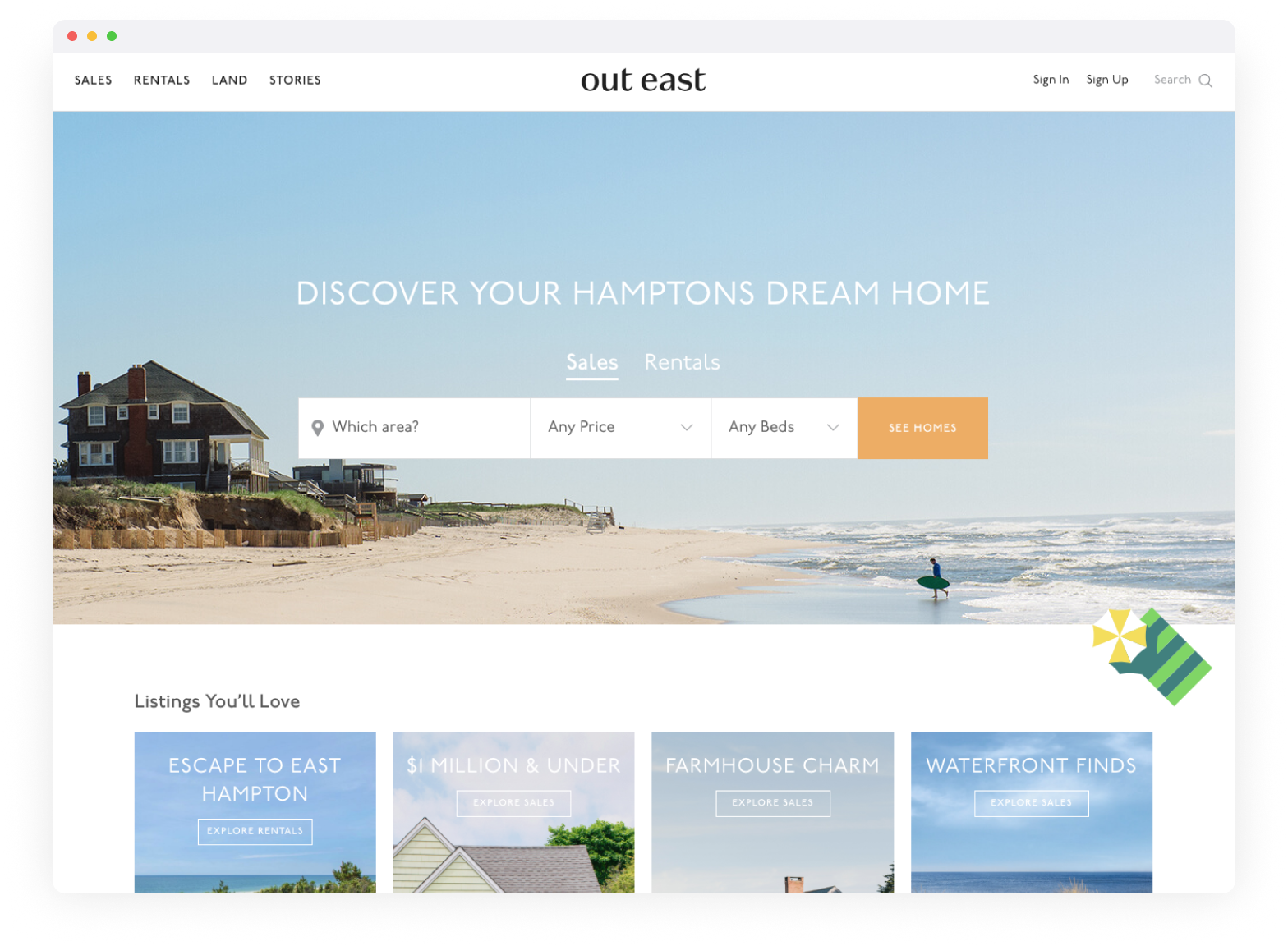 Out East homepage