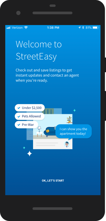 StreetEasy onboarding